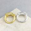 Personalized European UNOde50 Horseshoe Buckle Ring - Unique High-End Couple Design