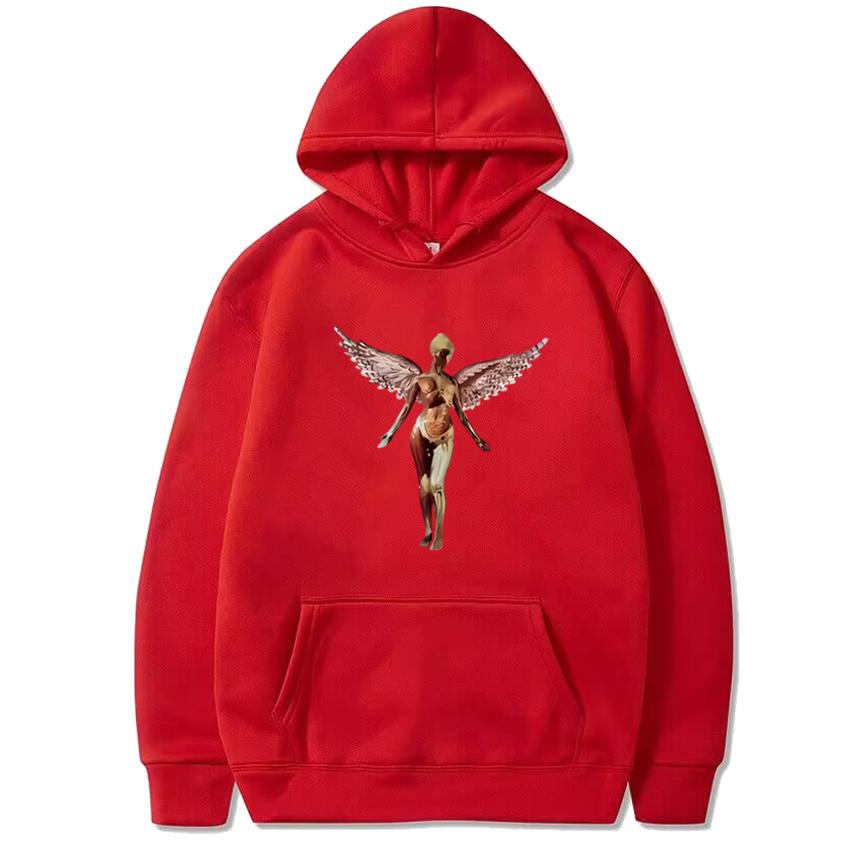 

2025 New Album In Utero print Hoodie Men women harajuku Gothic Casual Sweatshirt Unisex Fleece Long sleeve pullover streetwear S
