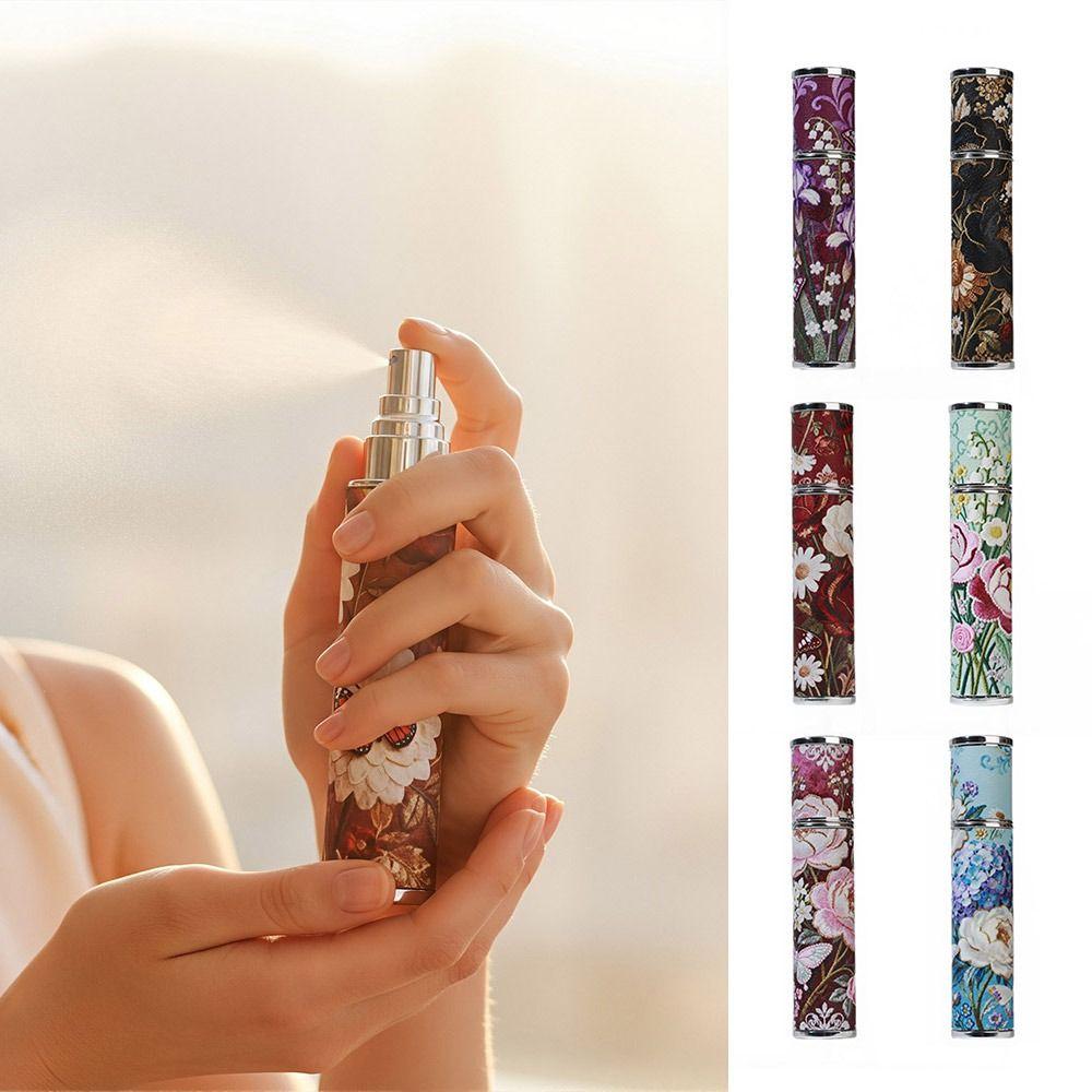 Floral Spray Bottle 10ml Cosmetic Container Portable Ultra-fine Mist Fragrance Container Travel