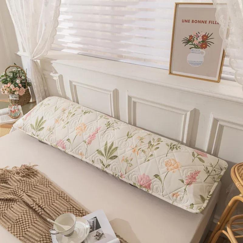 120/150/180cm Long Pillowcase Soft Polyester One-sided Quilted Hugging Pillow Cover Couple Lover Pillow Case