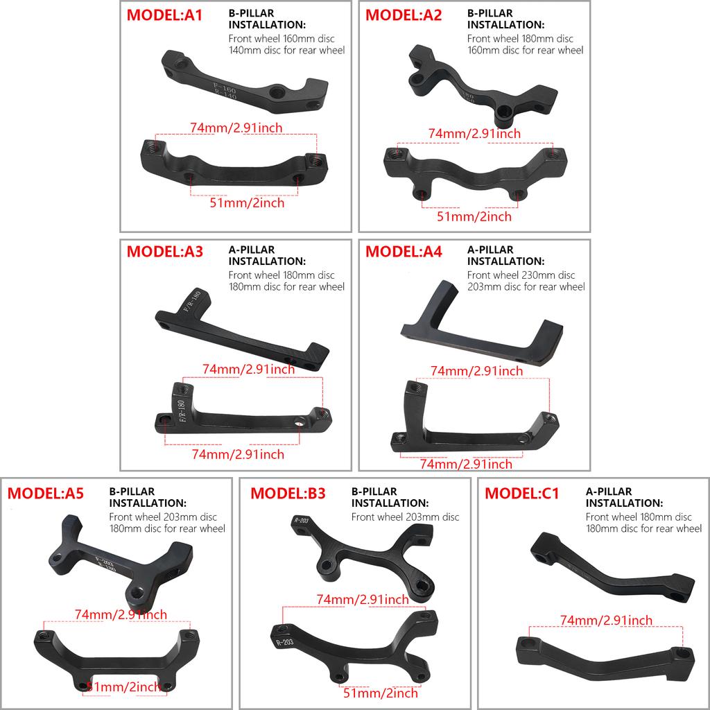 Jízdní kola Držák držáku kotoučové brzdy Slitina Adaptér kotoučové brzdy Adaptér držáku brzdy pro horskou cyklistiku Držák držáku