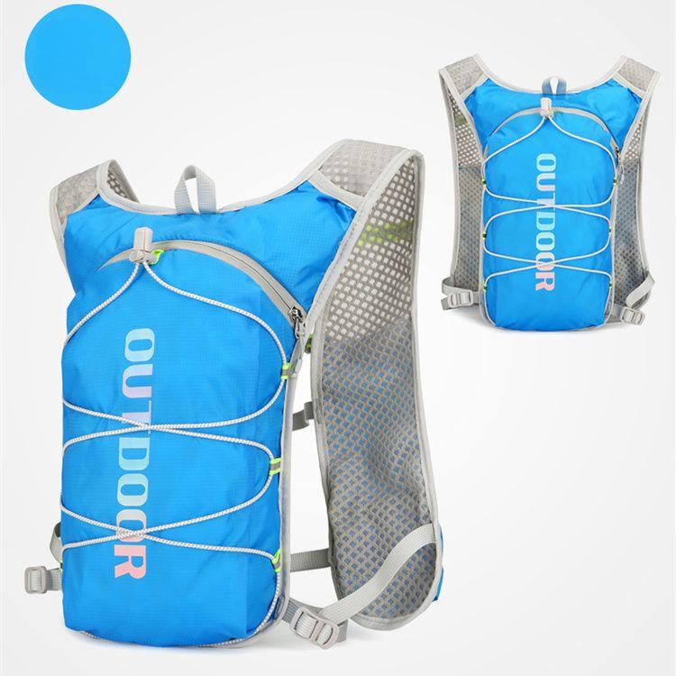 Multifunctional Nylon Running Backpack Reflective Safety Sports Hydration Backpack Cycling Bag