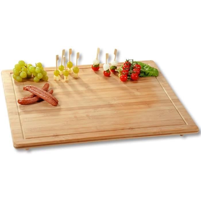 Planche à découper - KESPER - 5859913 - Bambou certifié FSC - 56x50 cm - Antidérapante