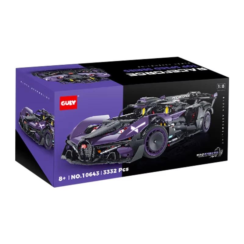 

GULY GuLi 10643 Supercar Series - Meteor Shower Electroplating Building Blocks Toy Compatible with Lego for Boys