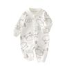 Newborn Baby Cotton Romper, Long Sleeve Infant One Piece Pajamas, Soft Spring Autumn Jumpsuit Crawling Suit