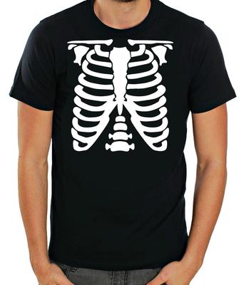 Bröstkorgsskelett, röntgen Vit/Svart Kortärmad Herr T-shirt G062