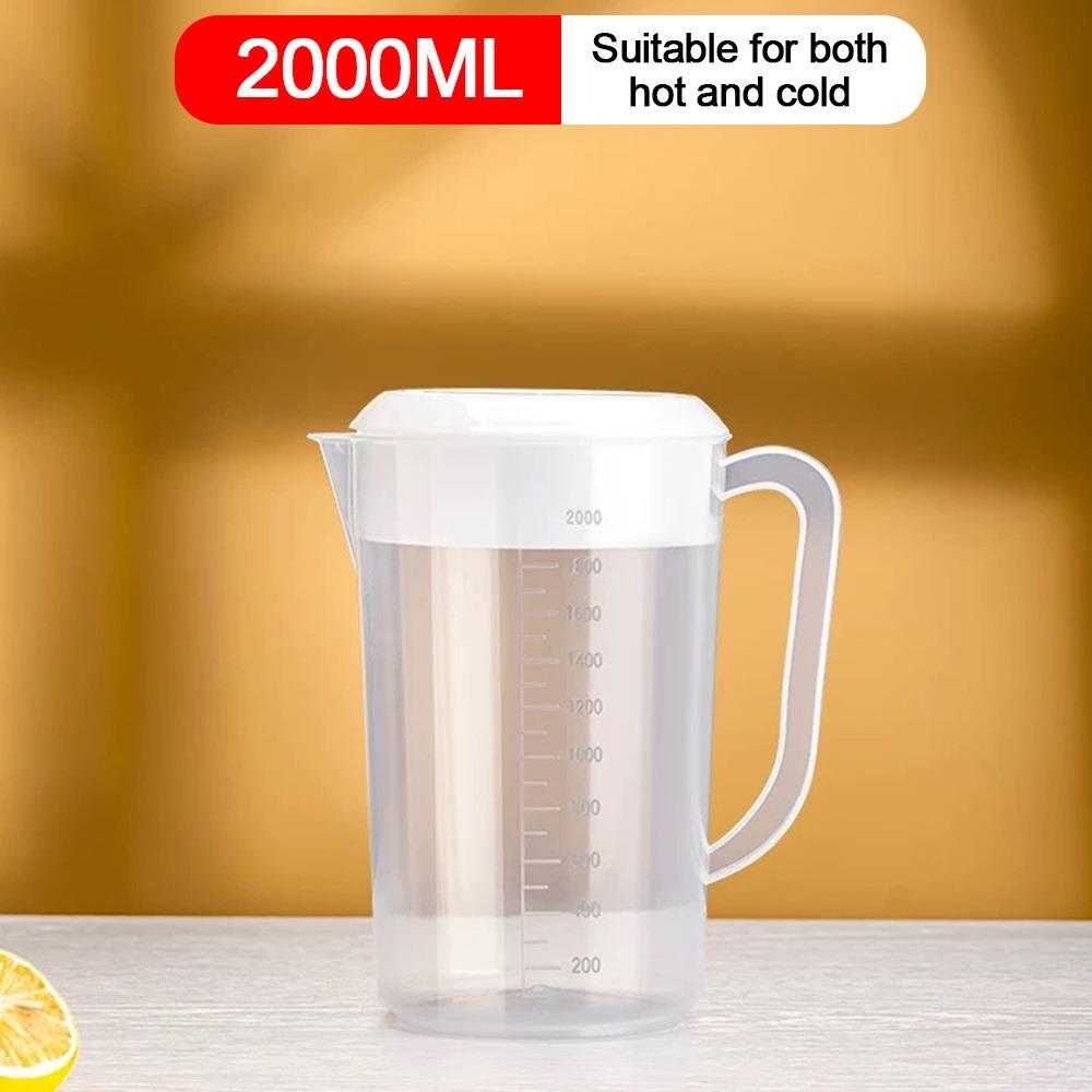 Plastic Container Transparent Water Bottle Graduated Large Capacity Water Pitcher Jug Plastic Juice Bottle Juice