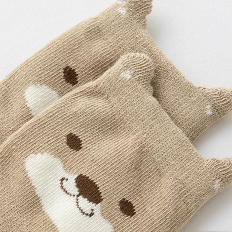 Kids Non-Slip Socks Cute Cartoon Pattern Baby Boys Girls Floor Socks Comfortable Breathable for Toddler Children Spring