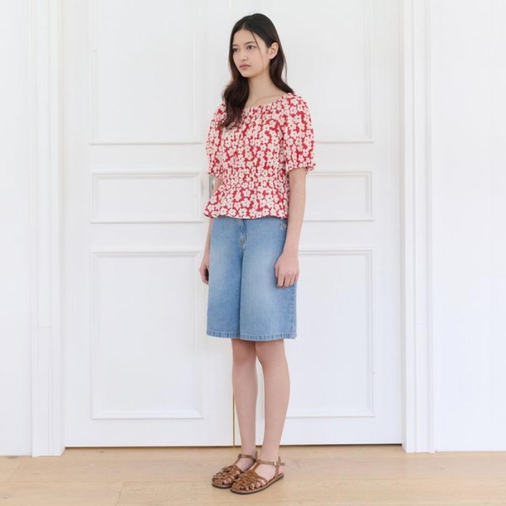 Thursday Island Women Shirring Point Flower Blouse T264mbl277w