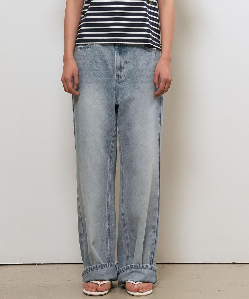 GENERALIDEA Semi-Wide Denim Pants [Light Blue] / Gf2Lpt510
