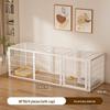 Space-Saving Anti-Escape Cage with Top Cover for Cats and Dogs