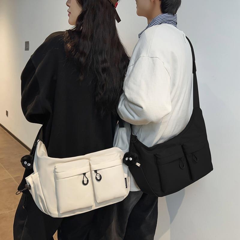 Autumn Trend Ruiying Women's Single-shoulder Bag, Korean Version Large Capacity Crossbody Bag, Workwear Sail Fabric Bag