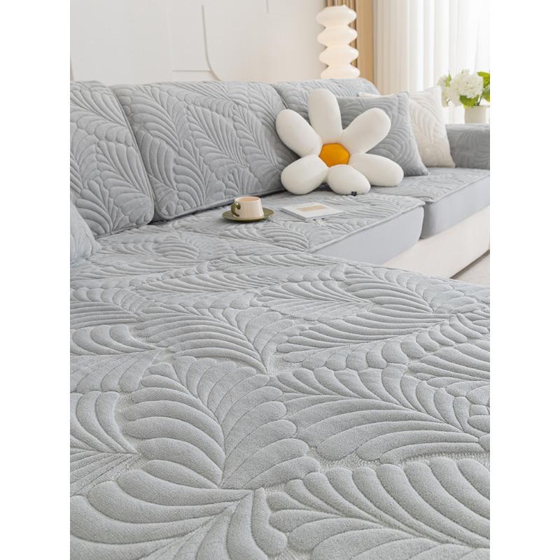 

Подушка для дивана из молочного волокна, всесезонная универсальная нескользящая кожаная подушка, универсальный чехол для дивана «все включено», зимний 60*60cm