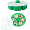 DIY Triangle Sushi Mold, Food Grade BPA Free Onigiri Maker Onigiri Rice Mold, Make Up To 6 Sushi Rice Balls Lunch Bento Mold