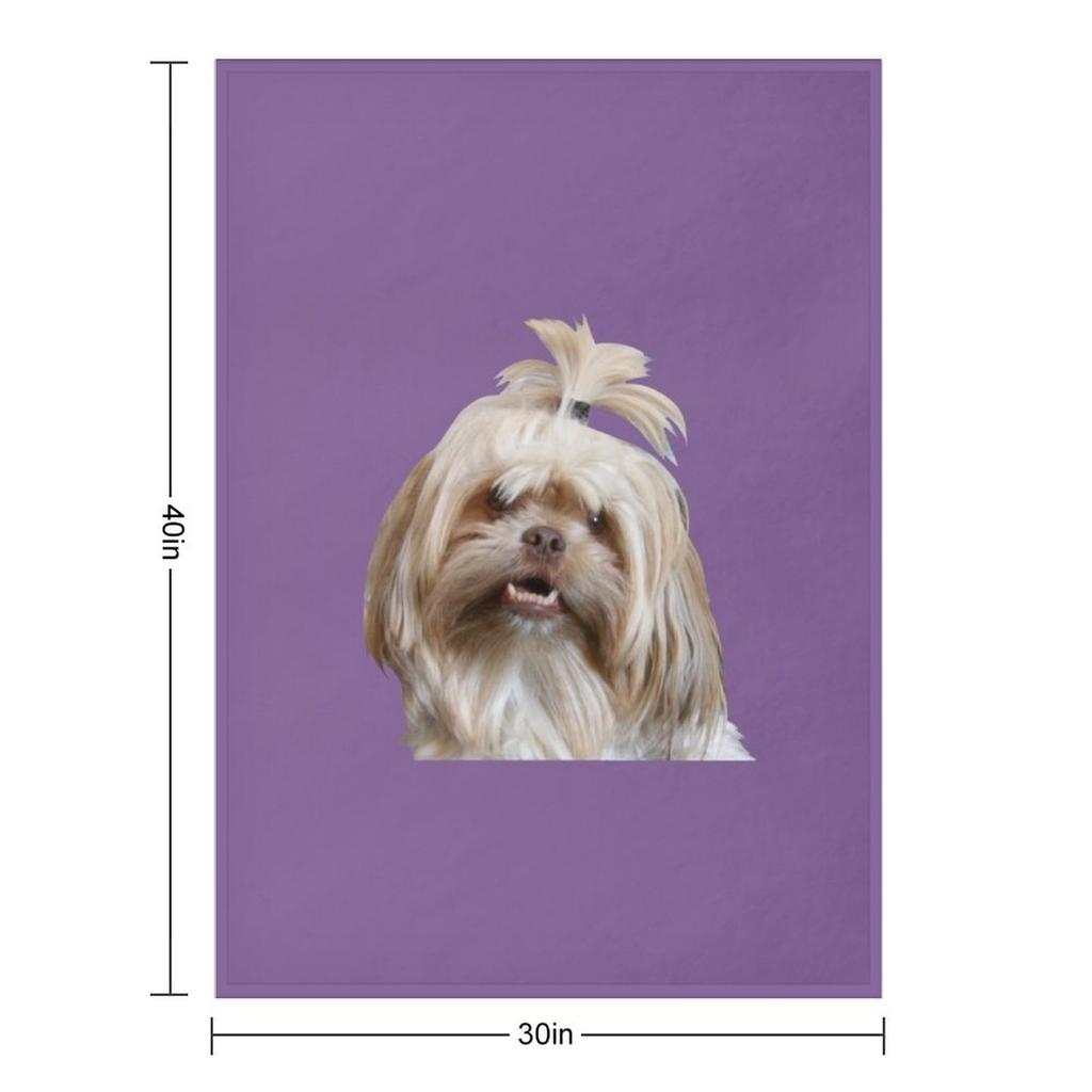 Cute Shih Tzu Throw Blanket Quilt Soft Beds Moving Luxury Designer Blankets
