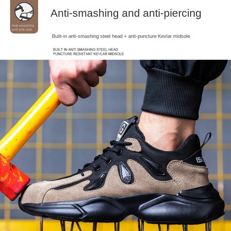 Labor Insurance Shoes, Smash-proof and Puncture-proof Safety Shoes, Wear-resistant and Non-slip Work Shoes, Protective Shoes