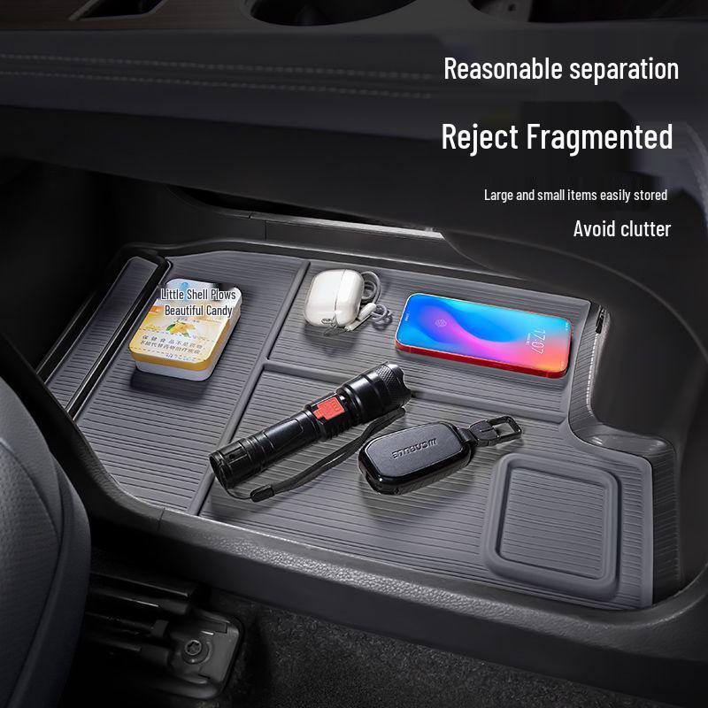 L6F Anti-slip Silicone Storage Mat for '25 Toyota Sienna Center Console