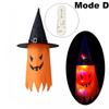 Halloween Glowing Witch Hat Lanterns Hanging Decoration for Garden Porch Room Indoor Outdoor Holiday Party Props Decor