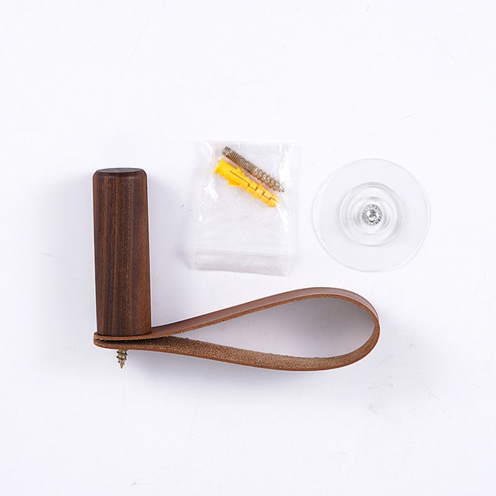 

3Pcs Beech Coat Hooks Black Walnut Wall Pegs Vintage Wooden for Kitchen