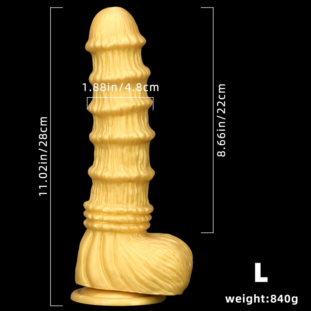 Golden Horse Dildo Silicone Soft Anal Plug Masturbator Strap on Penis Sex Toys Big Dick Realistic Cock Fisting Slave BDSM