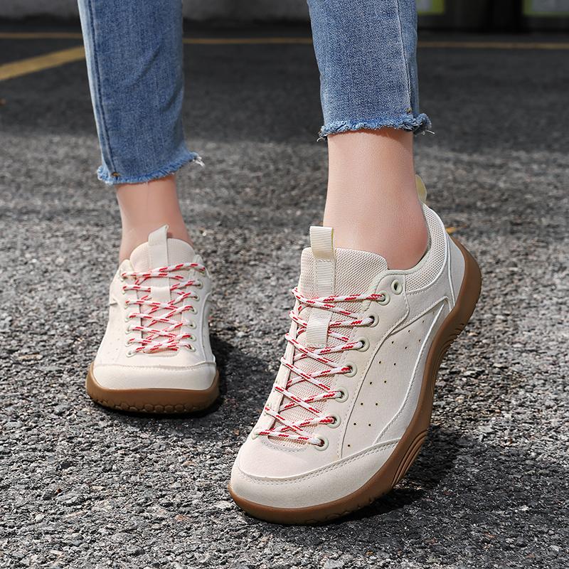PU Leather Hiking Shoes Unisex Wide Toe Box Casual Sneakers Anti-slip Outdoor Trainers for Trekking Walking Plus Size 36-48