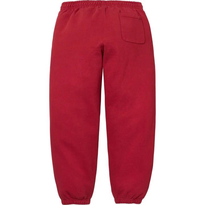 Supreme Satin Applique Sweatpant Red