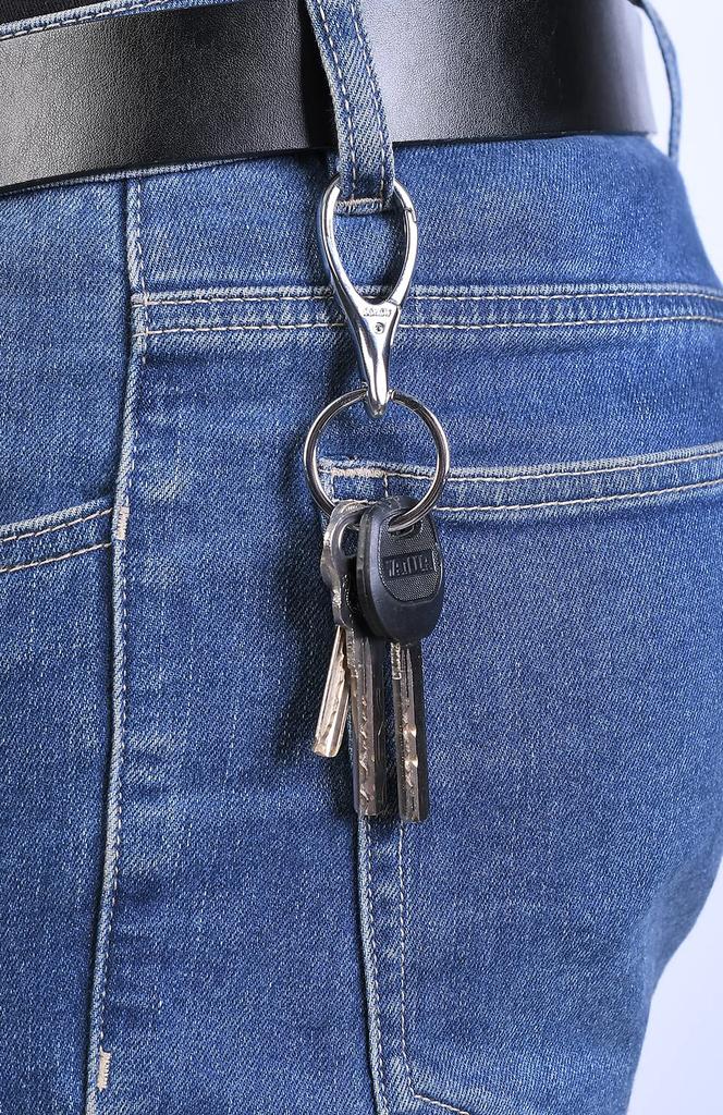 Keepfine Motorcycle Key Chain, Bicycle Key Ring, Car Keychain, Carabiner Hook, Lightweight, Long Lasting,