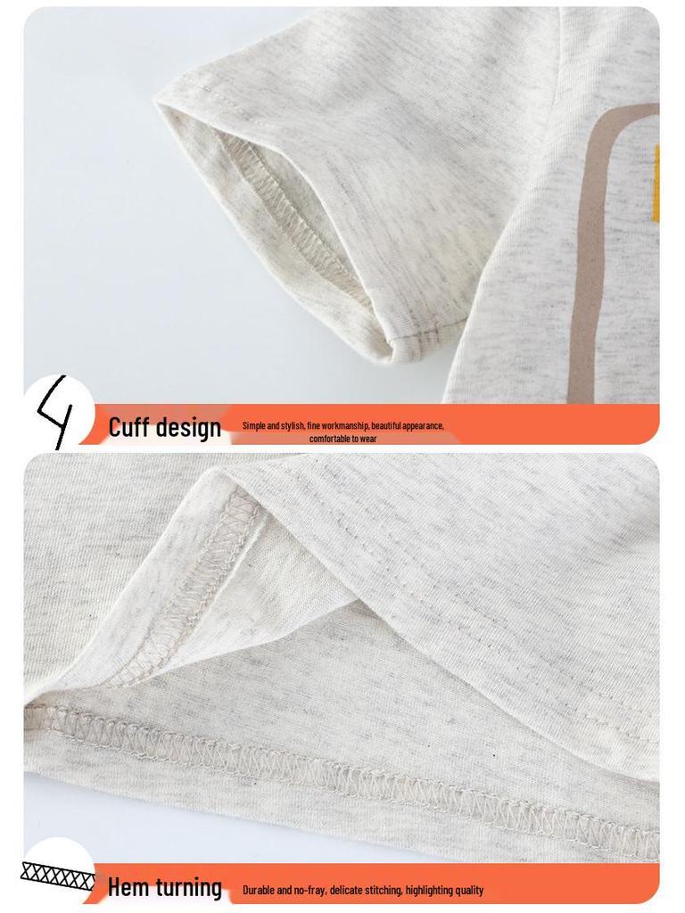 Kids' Summer Short Sleeve Two-Piece Set: Toddler Boys' Shorts and Tee Outfit