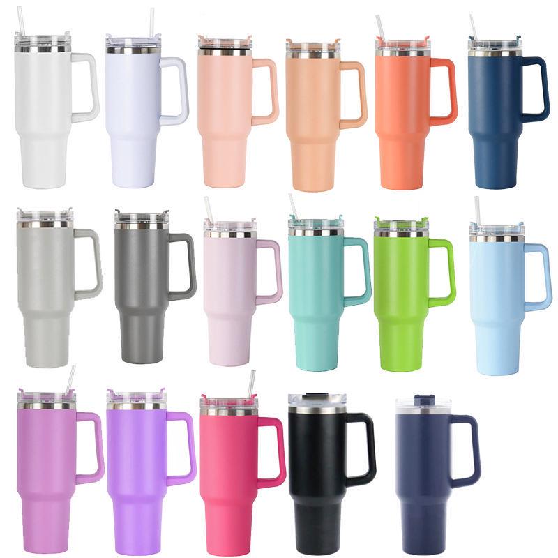 40oz Insulated Stainless Steel Car Cup with Handle