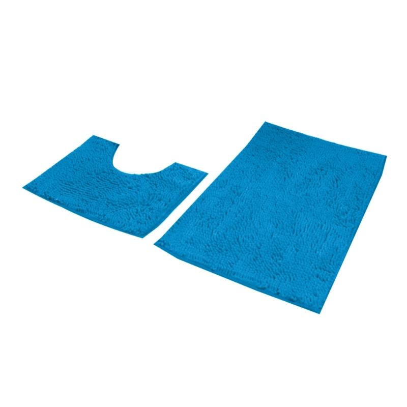 Bathroom Rugs Chenilles Bath Mats Set of 2 Nonslip Bath Mats Super Absorbent UShaped Carpets Decoration Machine Wash
