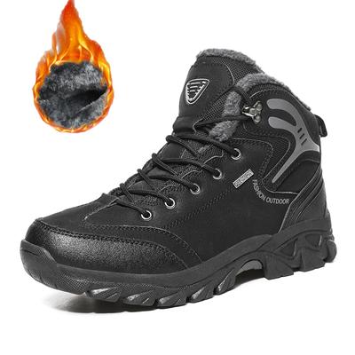 39-47 Chaussures d'hiver pour hommes grande taille tendance et peluche chaude pour l'extérieur, randonnée, chaussures de sport, chaussures en coton, bottes de neige