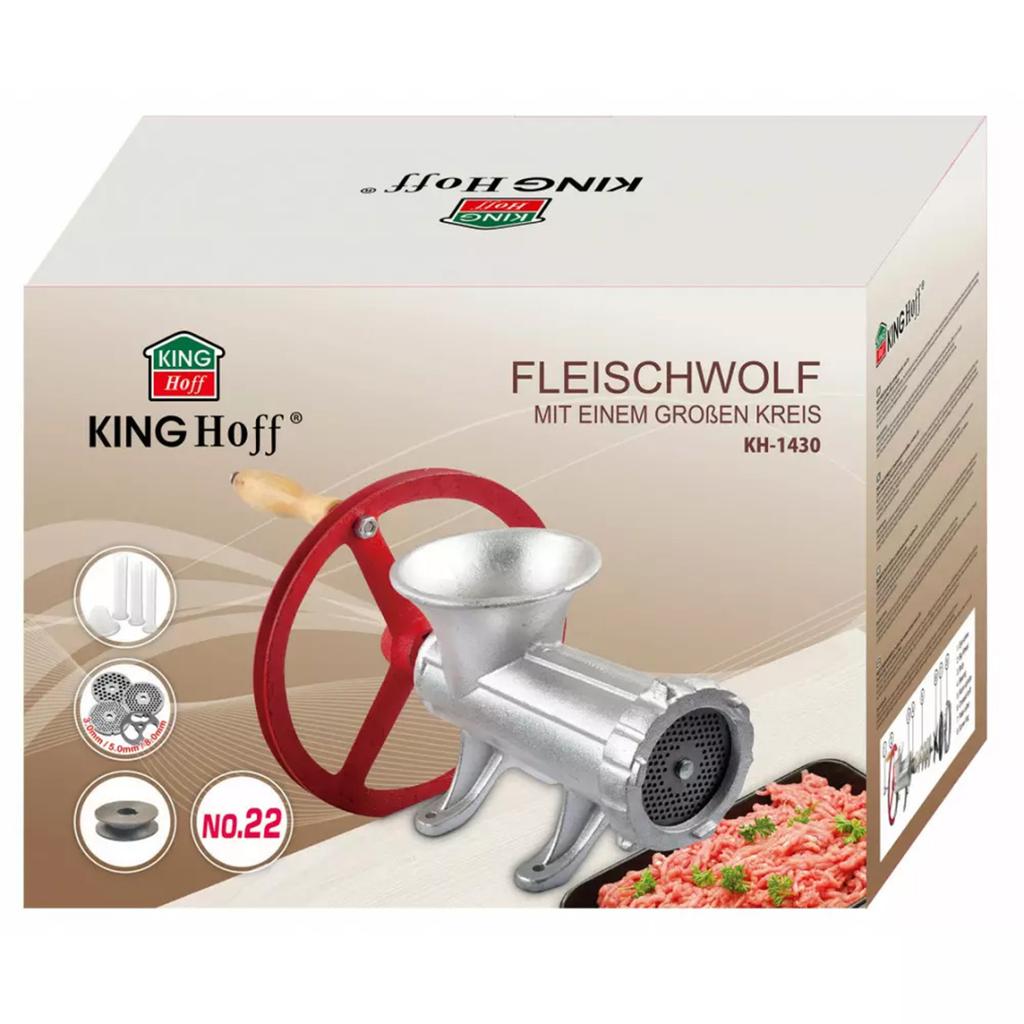 CAST IRON MEAT GRINDER #22 KINGHOFF KH-1430