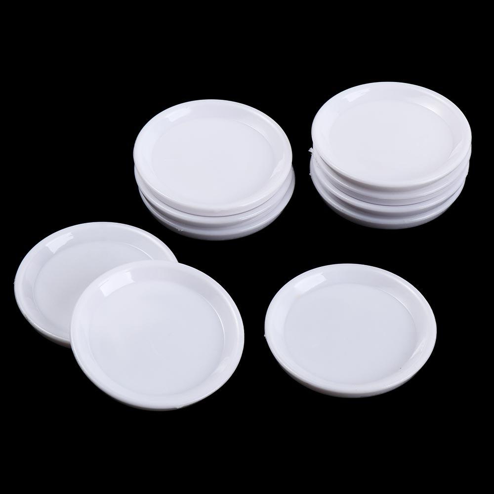 Kitchen Toys Doll House Trays Tableware Miniature Dish Decor Toys Mini Food Dishes  Kids Toys
