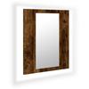 VidaXL LED Bathroom Mirror Cabinet Smoked Oak 40x12x45 Cm, Bathroom Mirror Cabinet, Mirror of 822833