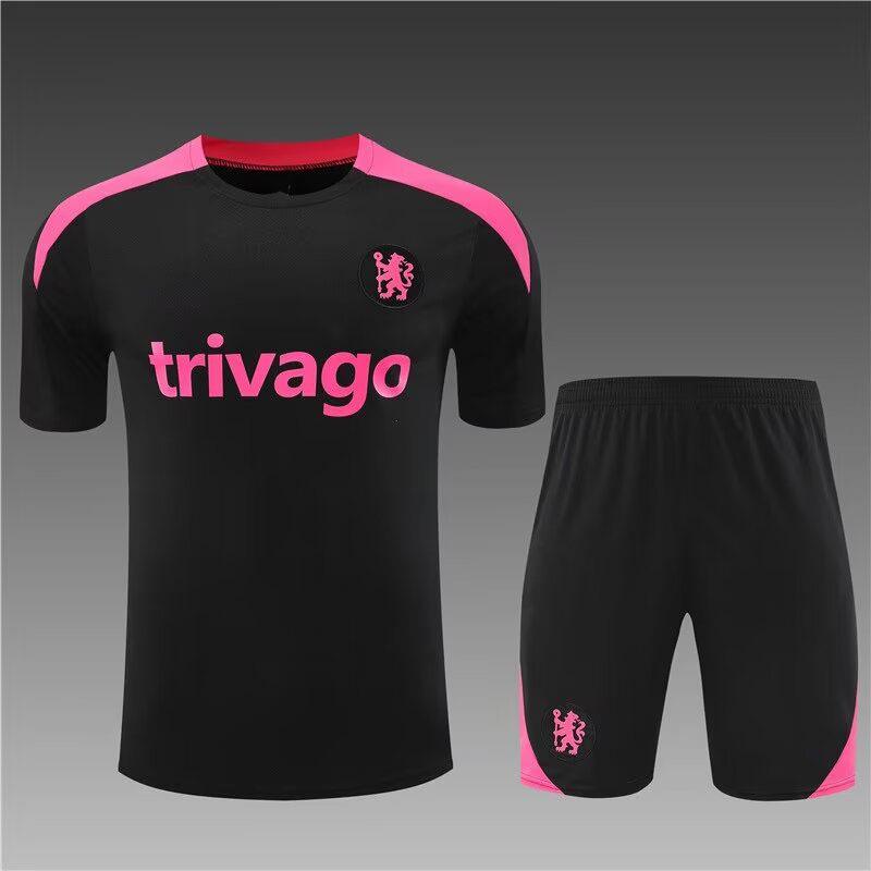 

24 Chelsea Short Sleeve Jersey: Enzo Football Training and Pre-Match Warm-up Set for Adults & Children 4Y