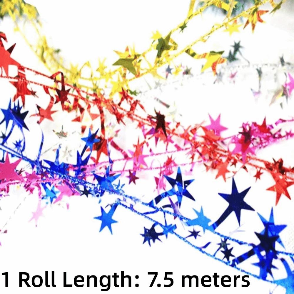 7.5 Meter Christmas Star Decoration Five-Pointed Star Iron Star Streamer Halloween Party