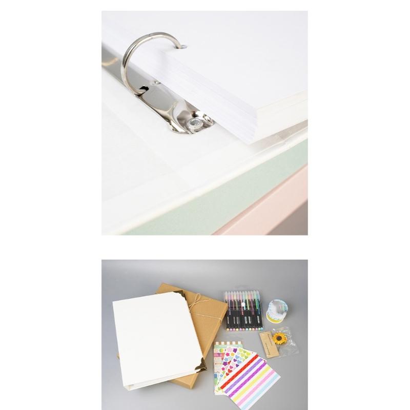 DIY Sada Fotoalba Scrapbook s Tužkou Páskou a Samolepkami Kraftový Papír Pamětní Kniha Potřeby pro Scrapbooking Valentýnský Dárek