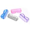 4Pcs Plastic Handle Grip Nail Dust Brush Fingernail Scrub Cleaner Pedicure Tools