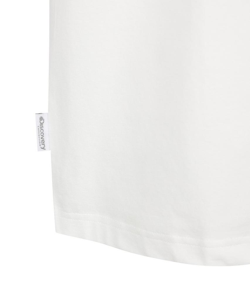 DISCOVERY EXPEDITION Uni Freshvent Map Lettering Short Sleeve T-Shirt (White)