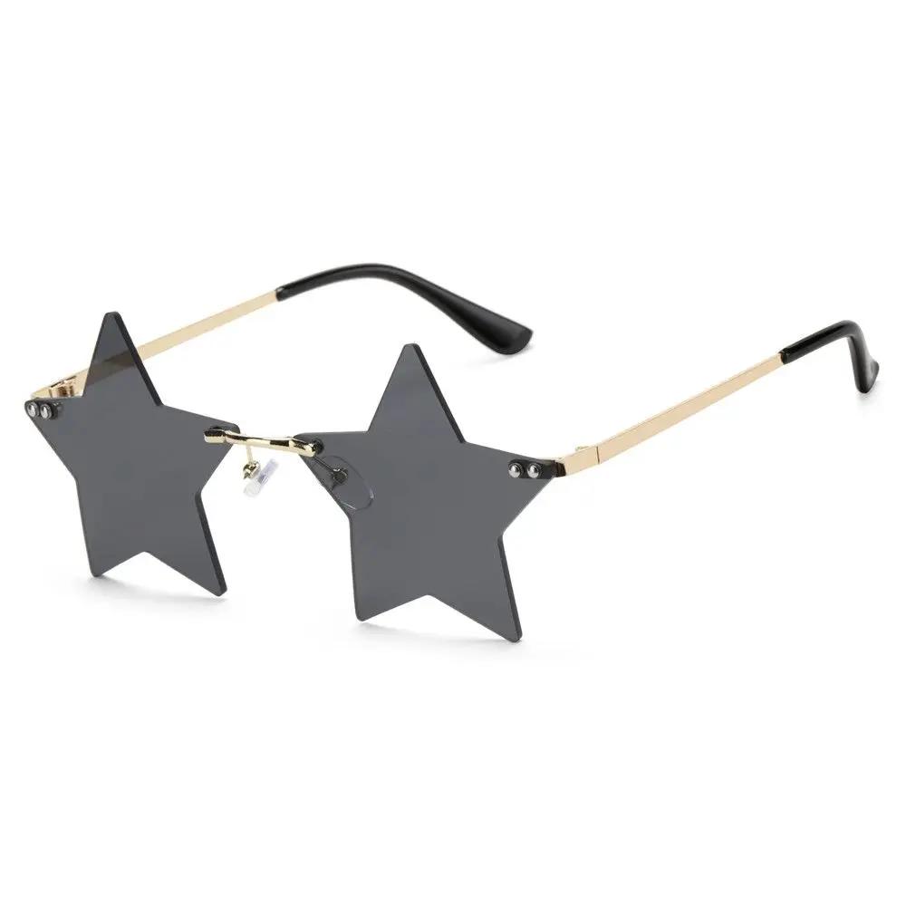 Christmas Decoration Eyeglasses for Women & Men Party Glasses Rimless Sunglasses Sun Glasses Star Shape
