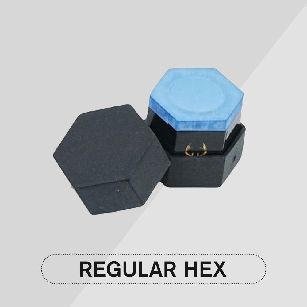 

1 шт. М яка гумова коробка для зберігання крейди з отворами, стійка до плям, квадратна, кругла, шестикутна, захисна коробка для крейди, більярдне приладдя Regular hexagon