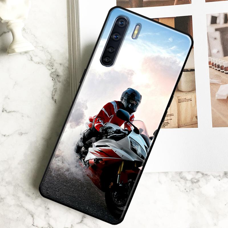 Motorcycles Case For Oppo A60 A40 A80 A18 A38 A58 A78 A98 A16 A76 A96 A15 A17 A77 A74 A94 A54 A57S Cover