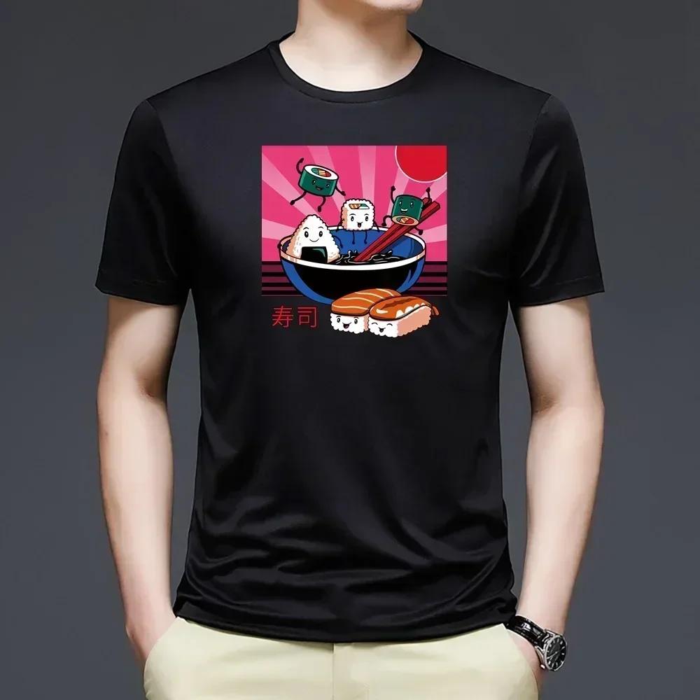 Clothes Japan Element Print T Shirt Men Black Shirts Fashion Round Neck Short Sleeve T-Shirt New Summer Tees Casual Top Pullover