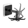 Wall-Mounted 6-Claw Rotating Hook - No-Punch Cabinet Adhesive Storage Organizer