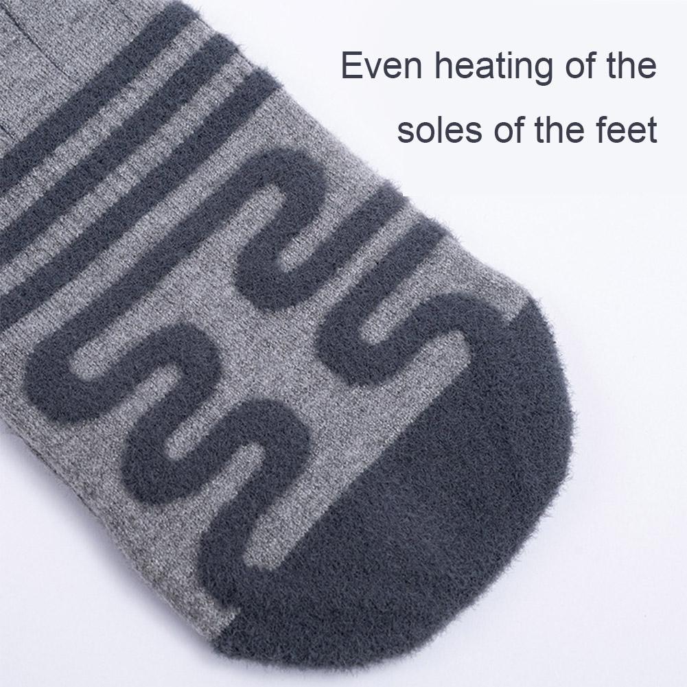 Electric Heating Socks Cold-Proof Winter Heating Socks Fast Heating Winter Warm Thermal Socks for Cycling Camping Skating