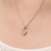 Silver Toggle Heart Necklace Tenebo RA25C23J
