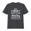 Funny Proud Father in Law T Shirt Dad Fathers Day Ideas  vintage Washed Stretched Breathable Unisex Top For Everyday Wear