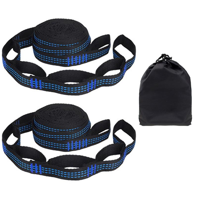 2Pcs Hammock Straps Special Reinforced Polyester Straps 5 Ring High Load-Bearing Barbed Outdoor Durable Wear Resistant Straps