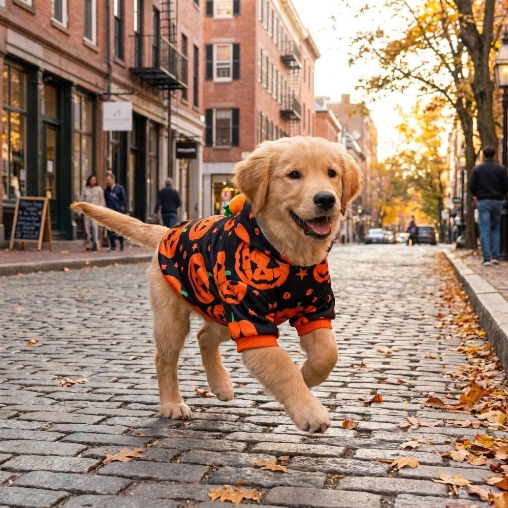 Stretchy Halloween Pet Clothes Soft Dog Cat Costume Cute Pet Cosplay Outfit Halloween