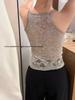 Lace Bandeau Camisole with Chest Pads - Slimming Versatile Layer Top for Women